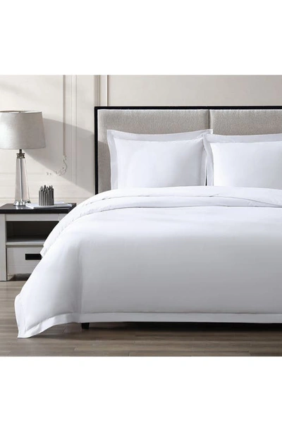 Shop Pure Parima Solid 400 Thread Count 100% Cotton Ultra Sateen Duvet Cover Set In White