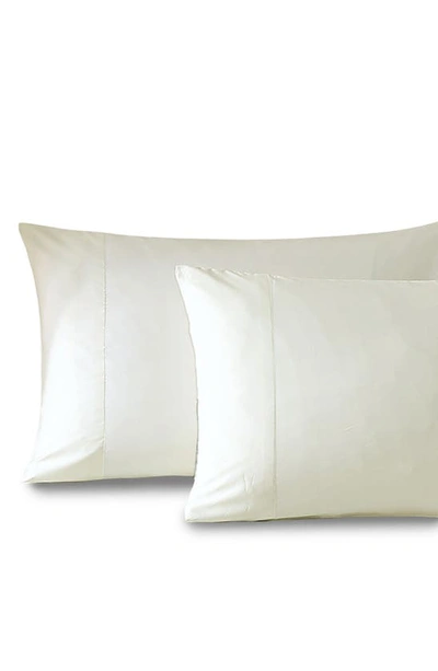 Shop Pure Parima Set Of 2 Ultra 400 Thread Count Sateen Pillowcases In Ivory