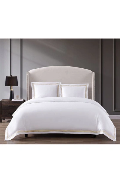 Pure Parima Triple Luxe Sateen Duvet Cover Set In Gold