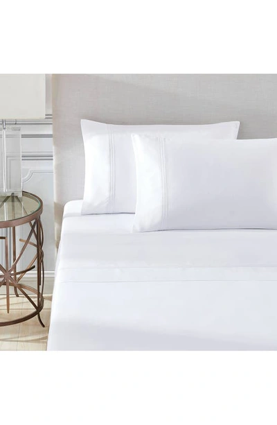 Pure Parima 700 Thread Count 100% Certified Egyptian Cotton Sateen Bratta Embroidery Triple Luxe Sat In Arctic