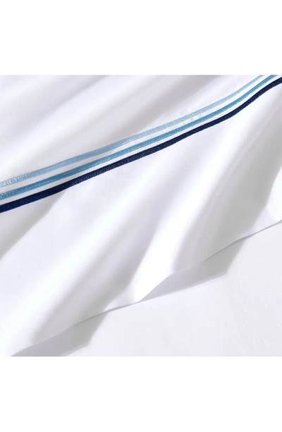 Shop Pure Parima 700 Thread Count 100% Certified Egyptian Cotton Sateen Bratta Embroidery Triple Luxe Sat In Ocean