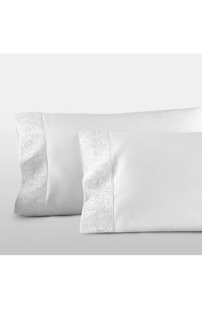 Shop Pure Parima Ariane Pillowcase Set In White