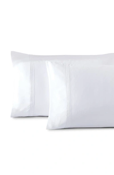 Shop Pure Parima Set Of 2 Triple Luxe Sateen Pillowcase In Arctic