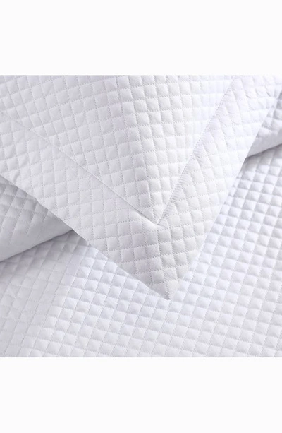 Pure Parima 500 Thread Count 100% Certified Egyptian Cotton Sateen Diamond Quilted 3-piece Coverlet In White