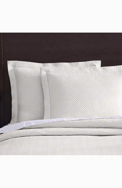 Shop Pure Parima Diamond Quilted Coverlet & Sham Set In Ivory