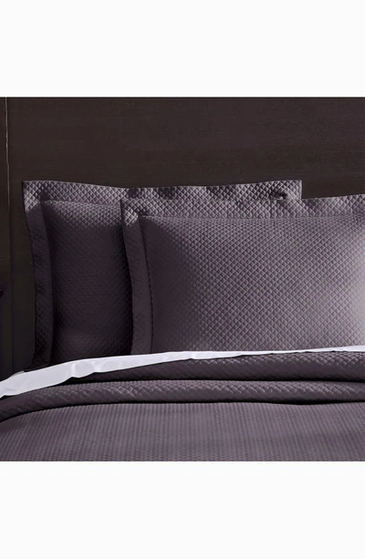 Shop Pure Parima 500 Thread Count 100% Certified Egyptian Cotton Sateen Diamond Quilted 3-piece Coverlet  In Charcoal