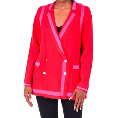 Shop Emily Mccarthy Sloane Blazer In Red
