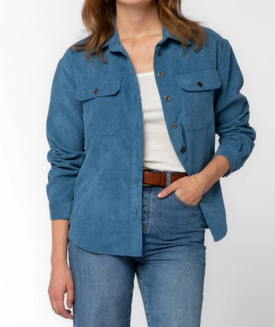 Shop Velvet Heart Carmele Button Up Shirt In Blue