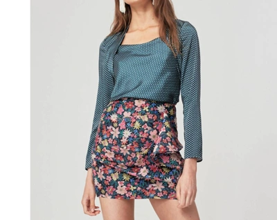 Shop Cameo Collective Time Flew Polka Dot Top In Blue