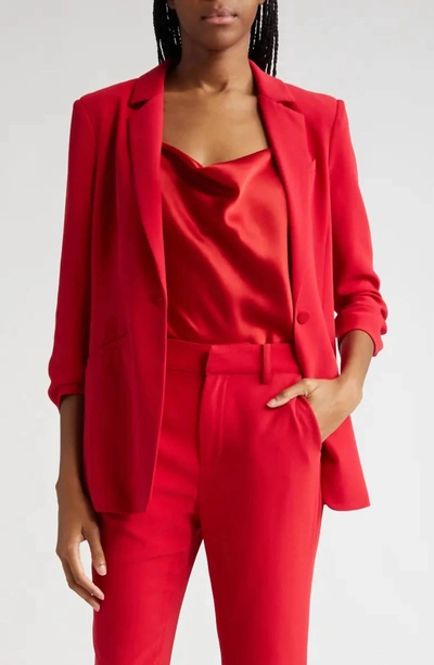 Shop Cinq À Sept Rose Khloe Blazer In Red