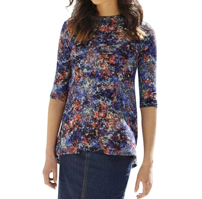 Daniella Faye Petal Top In Blue In Blue