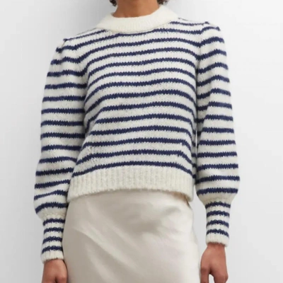 Shop Eleven Six Kate Stripe Sweater In Ivory/navy Stripe In Multi