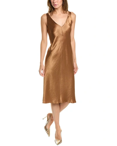 Shop Vince Slip Dress In Brown