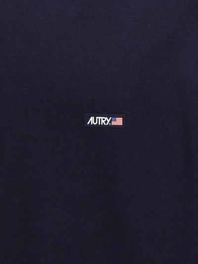 Shop Autry Logo Patch Sweatshirt In Blue