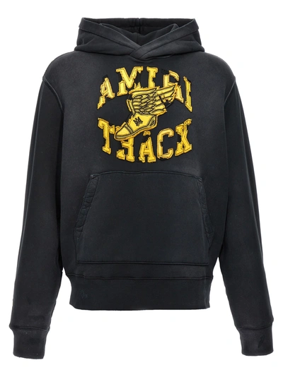 Shop Amiri Track Sweatshirt Gray