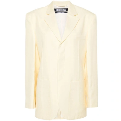Shop Jacquemus Jackets In Yellow