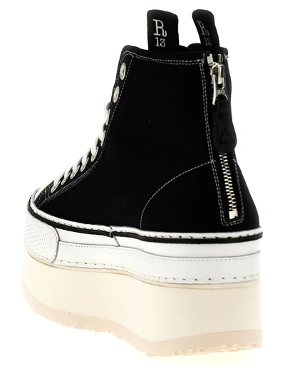Shop R13 Courtney Sneakers White/black