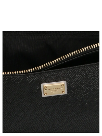Shop Dolce & Gabbana Dauphine Logo Leather Card Holder Wallets, Card Holders Black