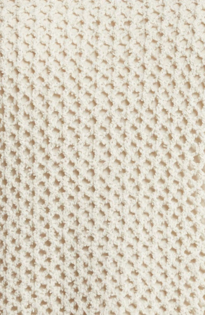 Shop Eileen Fisher Open Stitch Organic Cotton Sweater In Bone