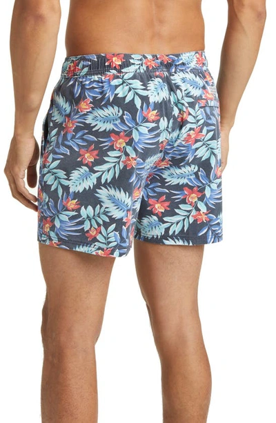 Fair Harbor The Bungalow Swim Trunks In Midnight Palms