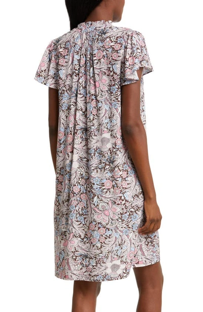 Shop Papinelle Sienna Flutter Sleeve Nightgown In Rose Dust