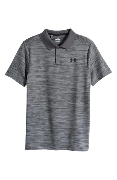Shop Under Armour Kids' Performance Polo In Pitch Gray Light