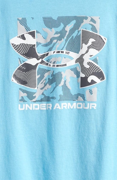 Shop Under Armour Kids' Box Logo Graphic Tee In Sky Blue
