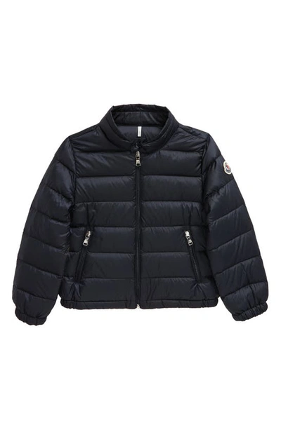 Shop Moncler Kids' Acorus Quilted Down Puffer Jacket In Blue Navy