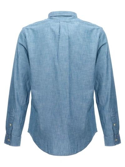 Shop Polo Ralph Lauren Sport Shirt, Blouse Light Blue