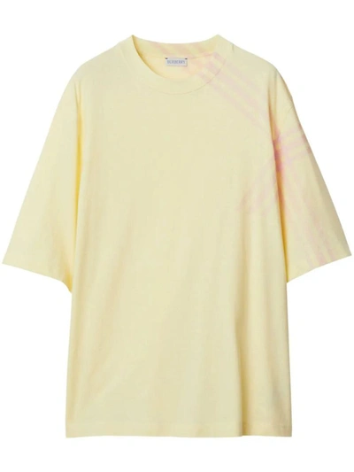 Shop Burberry T-shirt Clothing In Yellow & Orange