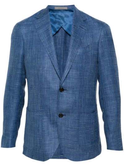 Shop Corneliani Jackets In Blue