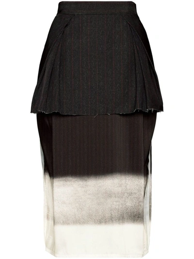 Shop Maison Margiela Trompe L`oeil Skirt Clothing In Black