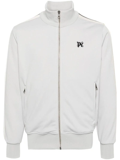 Shop Palm Angels Monogram Sweatshirt Clothing In Grey