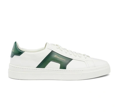 Shop Santoni Sneakers In Green