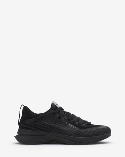Shop Lanvin Sneakers L-i En Mesh Pour Homme In Black/black