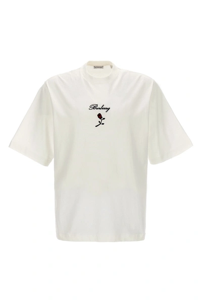 Shop Burberry Men Logo T-shirt In White