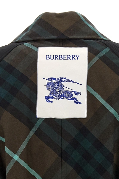 Shop Burberry Women 'bradford' Reversible Coat In Multicolor