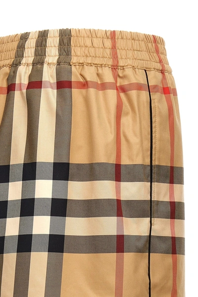 Shop Burberry Women 'debra' Shorts In Cream