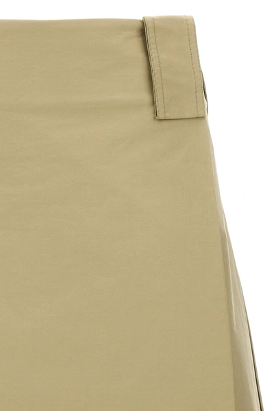 Shop Burberry Women Pleated Skirt In Cream