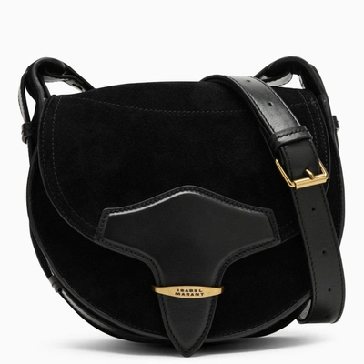 Shop Isabel Marant Botsy Small Suede Shoulder Bag Women In Black