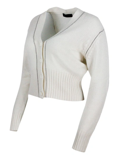 Shop Fabiana Filippi Sweaters In Cream