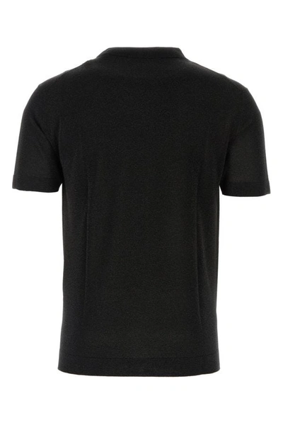 Shop Missoni Man Black Viscose Blend T-shirt