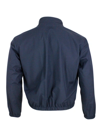 Shop Kiton Jackets In Blue