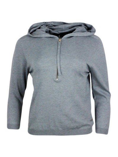 Shop Lorena Antoniazzi Sweaters In Grey