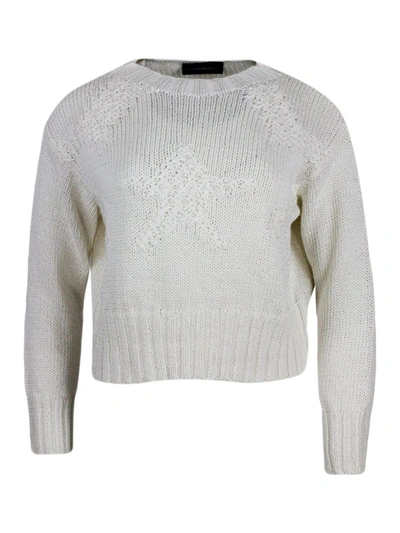 Shop Lorena Antoniazzi Sweaters In Cream