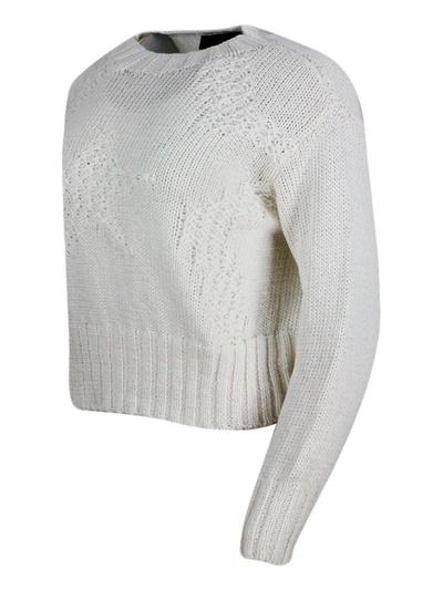 Shop Lorena Antoniazzi Sweaters In Cream