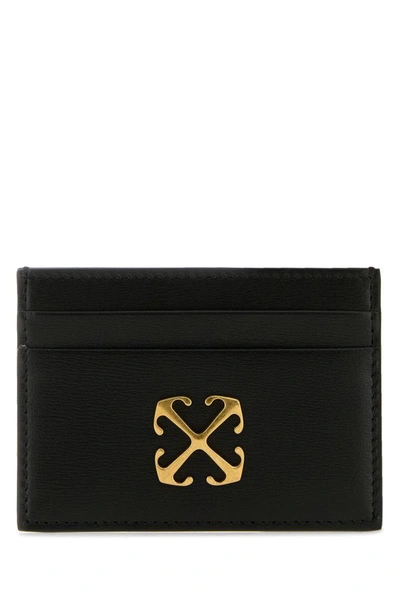 Shop Off-white Off White Woman Black Leather Card Holder