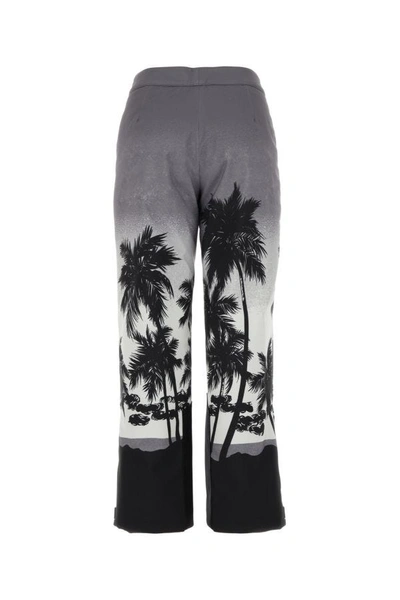 Shop Palm Angels Woman Printed Polyester Ski Pant In Multicolor