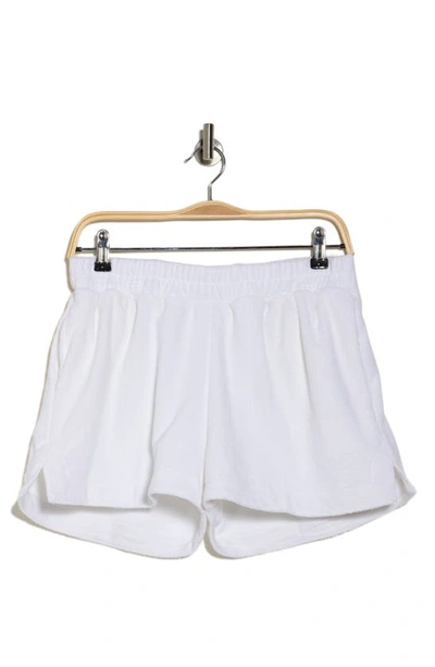 Shop Atm Anthony Thomas Melillo Terry Pull-on Shorts In White