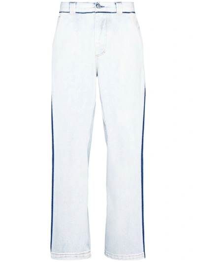 Shop Maison Margiela Japanese Denim Jeans In White